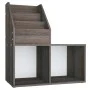 Revistero de niños madera ingeniería gris y Sonoma 71x30x78,5cm de vidaXL, Revisteros - Ref: Foro24-339519, Precio: 39,24 €, ...