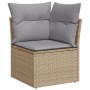 Juego de Sofá de Jardín de 7 Piezas con Cojines Beige Ratán de | Foro24.es | Tu tienda online para hogar, jardín y más Foro24.es
