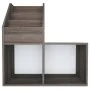Revistero de niños madera ingeniería gris y Sonoma 71x30x78,5cm de vidaXL, Revisteros - Ref: Foro24-339519, Precio: 39,24 €, ...