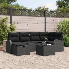 Conjunto de Sofá de Jardín de 7 Piezas con