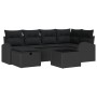 Conjunto de Sofá de Jardín de 7 Piezas con Cojines Ratán Negro von , Outdoor-Sofas - Ref: Foro24-3359092, Preis: 447,80 €, Ra...