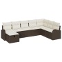 Juego de sofá de jardín de 8 piezas con cojines Marrón Poliratán von , Outdoor-Sofas - Ref: Foro24-3359127, Preis: 525,88 €, ...