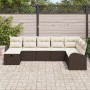 Juego de sofá de jardín de 8 piezas con cojines Marrón Poliratán von , Outdoor-Sofas - Ref: Foro24-3359127, Preis: 525,88 €, ...