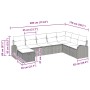Juego de sofá de jardín de 8 piezas con cojines Marrón Poliratán von , Outdoor-Sofas - Ref: Foro24-3359127, Preis: 525,88 €, ...