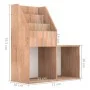 Children's magazine rack engineered wood Sonoma oak 71x30x78.5 cm by vidaXL, Magazine racks - Ref: Foro24-339518, Price: 51,8...
