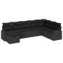 Conjunto de Sofá de Jardín de 8 piezas con Cojines Negro Poliratán von , Outdoor-Sofas - Ref: Foro24-3359132, Preis: 526,19 €...