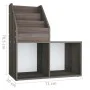 Revistero de niños madera ingeniería gris y Sonoma 71x30x78,5cm de vidaXL, Revisteros - Ref: Foro24-339519, Precio: 39,24 €, ...