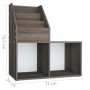 Revistero de niños madera ingeniería gris y Sonoma 71x30x78,5cm by vidaXL, Magazine racks - Ref: Foro24-339519, Price: 39,46 ...