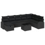 Juego de Sofá de Jardín de 9 Piezas con Cojines Negro Poliratán von , Outdoor-Sofas - Ref: Foro24-3359142, Preis: 565,45 €, R...