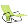 Tumbona de acero y textilene verde de vidaXL, Tumbonas - Ref: Foro24-317594, Precio: 73,94 €, Descuento: %