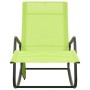 Sonnenliege aus Stahl und grünem Textilene von vidaXL, Liegen - Ref: Foro24-317594, Preis: 74,89 €, Rabatt: %