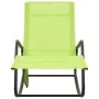 Tumbona de acero y textilene verde de vidaXL, Tumbonas - Ref: Foro24-317594, Precio: 73,94 €, Descuento: %