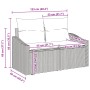 Conjunto de sofá de jardín de 4 piezas con cojines ratán sintético beige by , Outdoor sofas - Ref: Foro24-3359250, Price: 286...