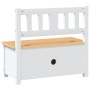 Children's storage bench MDF white and beige 60x30x55 cm by vidaXL, Baby and Toddler Furniture Sets - Ref: Foro24-10408, Pric...