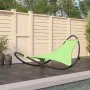 Rocking lounger with steel wheels and green textilene fabric by vidaXL, Loungers - Ref: Foro24-317606, Price: 110,93 €, Disco...