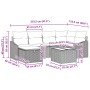 Juego de Sofá para Jardín de 7 Piezas con Cojines Negro Poliratán by , Outdoor sofas - Ref: Foro24-3359292, Price: 446,24 €, ...