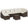 Conjunto de Sofá de Jardín de 8 Piezas con Cojines Marrón Ratán Poly by , Outdoor sofas - Ref: Foro24-3359307, Price: 525,01 ...