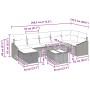 Conjunto de Sofá de Jardín de 8 Piezas con Cojines Marrón Ratán Poly by , Outdoor sofas - Ref: Foro24-3359307, Price: 525,01 ...