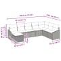Juego de Sofás de Jardín de 8 Piezas con Cojines Ratán Poliéster Negro by , Outdoor sofas - Ref: Foro24-3359326, Price: 464,1...