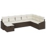 Juego de Sofá de Jardín de 8 Piezas con Cojines en Ratán Poliéster Marrón by , Outdoor sofas - Ref: Foro24-3359327, Price: 52...