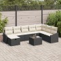 Juego de sofá de jardín de 9 piezas con cojines de ratán poliratan negro by , Outdoor sofas - Ref: Foro24-3359336, Price: 508...