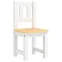 Kinder-Tisch und Stühle, 4-teilig, aus weißem und beigem MDF. von vidaXL, Möbelsets für Babys und Kleinkinder - Ref: Foro24-1...