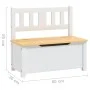 Kinder-Tisch und Stühle, 4-teilig, aus weißem und beigem MDF. von vidaXL, Möbelsets für Babys und Kleinkinder - Ref: Foro24-1...