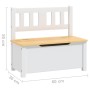 Mesa y sillas infantiles 4 piezas MDF blanco y beige by vidaXL, Baby and Toddler Furniture Sets - Ref: Foro24-10412, Price: 1...