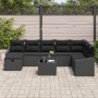 Juego de Sofá de Jardín de 9 Piezas con Cojines Ratán Sintético Negro | Foro24.es | Tu tienda online para hogar, jardín y más Foro24.es