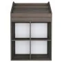 Revistero de niños madera ingeniería gris y Sonoma 71x30x114 cm de vidaXL, Revisteros - Ref: Foro24-339533, Precio: 82,59 €, ...