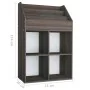Revistero de niños madera ingeniería gris y Sonoma 71x30x114 cm de vidaXL, Revisteros - Ref: Foro24-339533, Precio: 82,59 €, ...