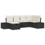 Juego de sofá de jardín de 6 piezas con cojines de poliratán negro by , Outdoor sofas - Ref: Foro24-3359376, Price: 406,41 €,...