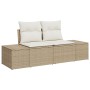 Juego de Sofá de Jardín de 7 Piezas con Cojines Beige Ratán by , Outdoor sofas - Ref: Foro24-3359390, Price: 488,26 €, Discou...