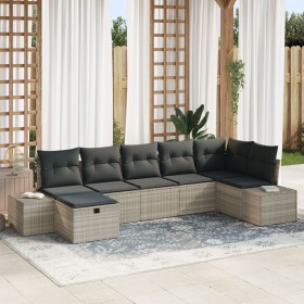 Conjunto de Sofá de Jardín de 7 Piezas con