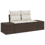 Juego de Sofá de Jardín de 6 Piezas con Cojines Marrón Poliratán by , Outdoor sofas - Ref: Foro24-3359417, Price: 381,28 €, D...