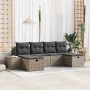 Juego de Sofá de Jardín de 6 Piezas Con Cojines Gris Ratán Poliéster by , Outdoor sofas - Ref: Foro24-3359418, Price: 380,57 ...