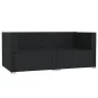 2-seater sofa with black synthetic rattan cushions by vidaXL, Garden sets - Ref: Foro24-317487, Price: 200,35 €, Discount: %