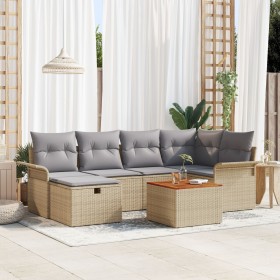 Conjunto de Sofá de Jardín de 7 Piezas con
