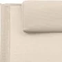 Sun lounger with cream-colored steel frame and textilene pillow. by vidaXL, Loungers - Ref: Foro24-317585, Price: 74,49 €, Di...