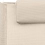 Tumbona con almohada acero y textilene crema de vidaXL, Tumbonas - Ref: Foro24-317585, Precio: 61,90 €, Descuento: %