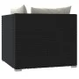 2-Sitzer-Sofa mit schwarzen synthetischen Rattankissen von vidaXL, Gartensets - Ref: Foro24-317487, Preis: 200,35 €, Rabatt: %