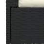 2-seater sofa with black synthetic rattan cushions by vidaXL, Garden sets - Ref: Foro24-317487, Price: 200,35 €, Discount: %