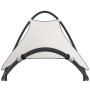 Tumbona mecedora con ruedas acero y tejido textilene crema de vidaXL, Tumbonas - Ref: Foro24-317605, Precio: 82,58 €, Descuen...