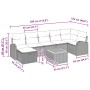 Juego de Sofá de Jardín de 8 Piezas con Cojines Beige de Poliratán by , Outdoor sofas - Ref: Foro24-3359519, Price: 519,56 €,...