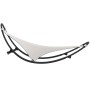 Tumbona mecedora con ruedas acero y tejido textilene crema de vidaXL, Tumbonas - Ref: Foro24-317605, Precio: 82,58 €, Descuen...