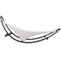 Tumbona mecedora con ruedas acero y tejido textilene crema de vidaXL, Tumbonas - Ref: Foro24-317605, Precio: 91,13 €, Descuen...