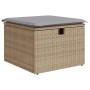 Juego de Sofás de Jardín  de 9 Piezas con Cojines Beige Ratán Poli, Sofá de Jardín de 2 Plazas  con Cojines Beige Ratán Poli | Foro24.es | Tu tienda online para hogar, jardín y más Foro24.es