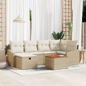 Conjunto de Sofás de Jardín de 7 Piezas con