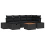 Set de Sofás de Jardín de 7 Piezas con Cojines en Negro de Polirratán von , Outdoor-Sofas - Ref: Foro24-3359597, Preis: 459,5...