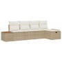 Juego de 5 piezas de sofá de jardín con cojines Beige de ratán sintético by , Outdoor sofas - Ref: Foro24-3359623, Price: 374...
